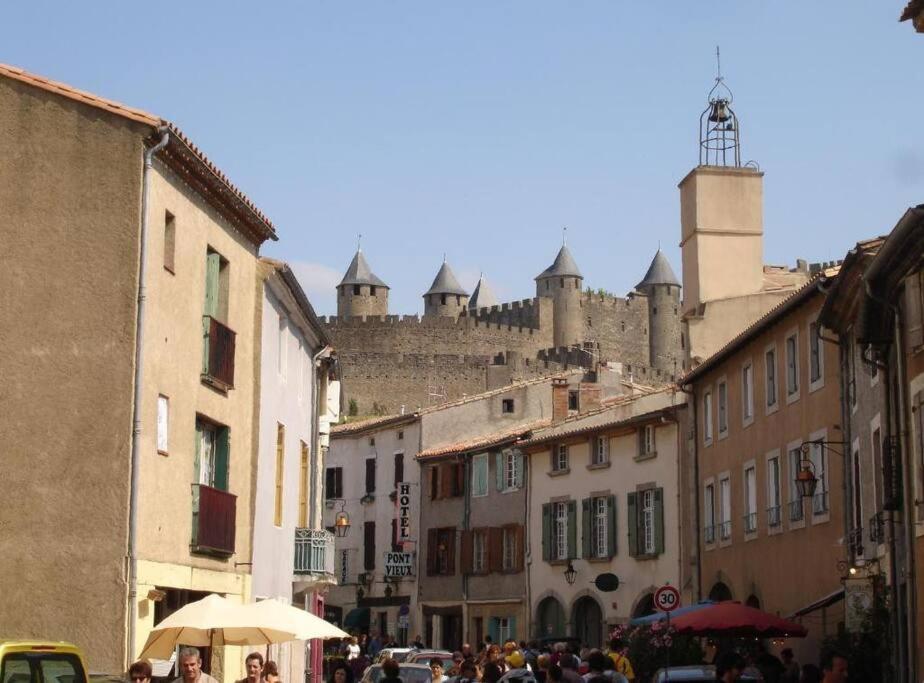 Studio Au Pied De La Cite Carcassonne Exterior foto